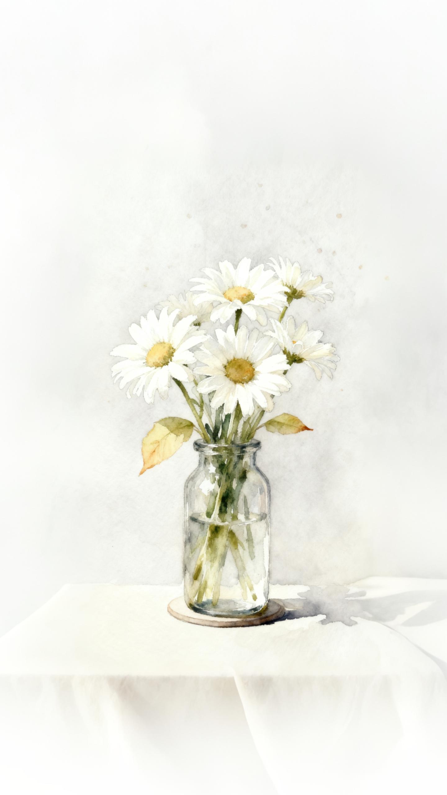 Pastel Daisy Canvas
